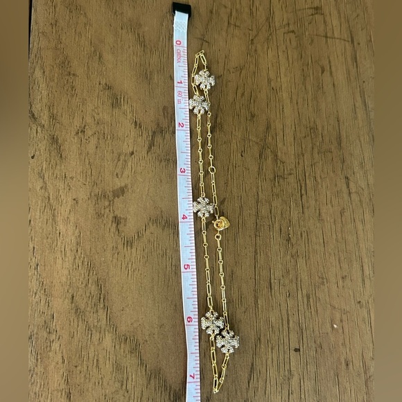 Tory Burch  ROXANNE Pave Crystal Station Necklace - Picture 6 of 6